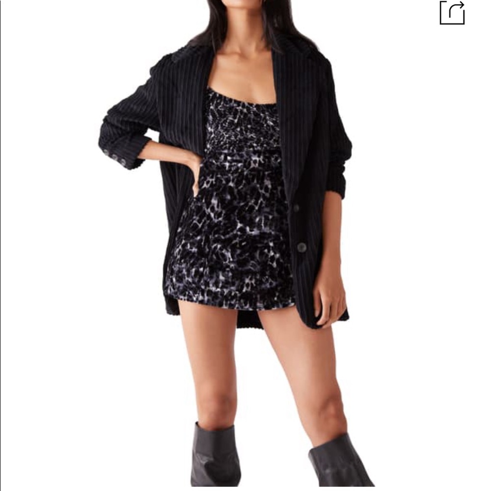 NWT FREE PEOPLE Virgo Moon Velvet Minidress